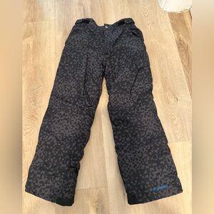 Columbia Black Patterned Winter Pants